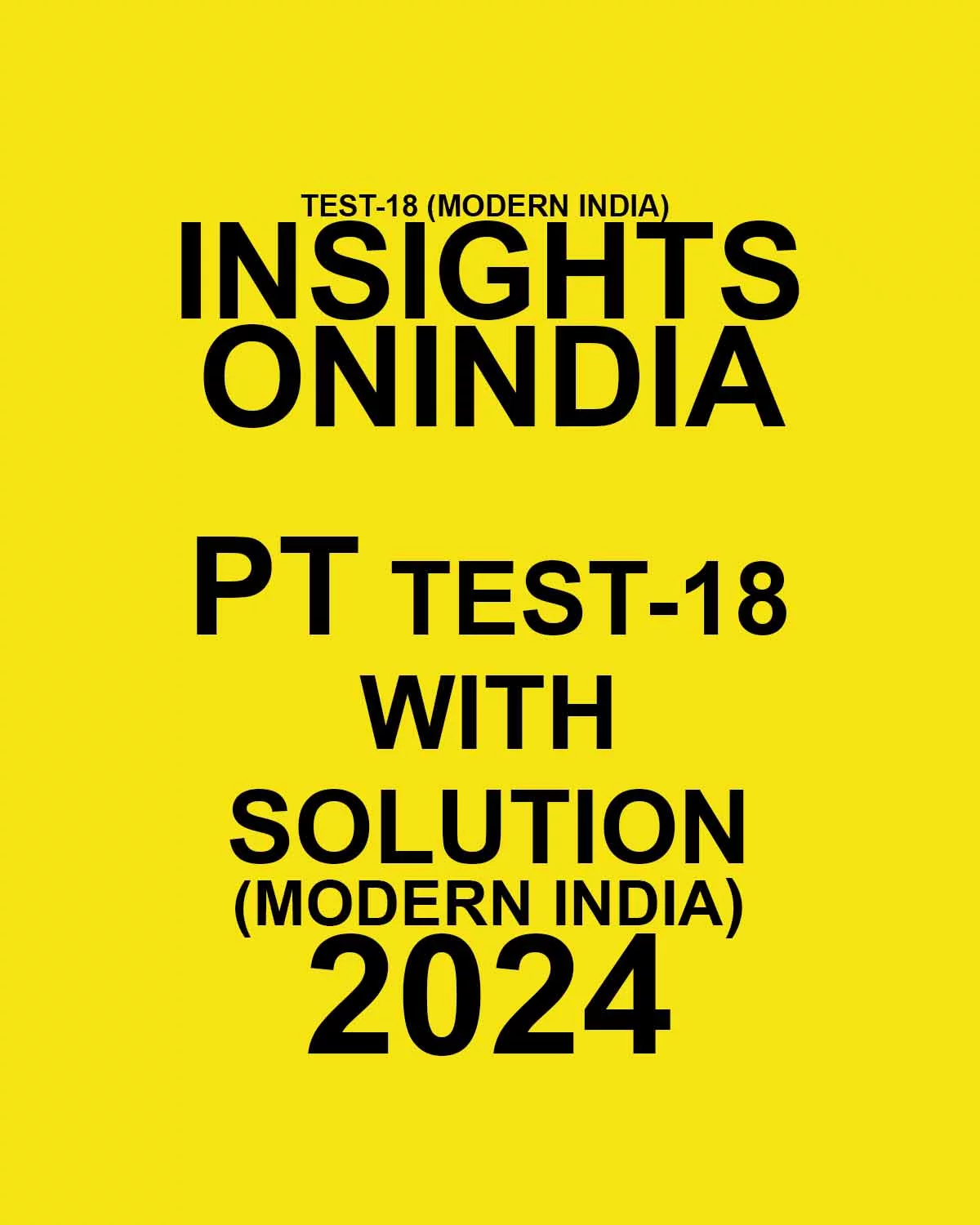 INSIGHTS IAS SUBJECT WISE PRELIMS TEST SERIES TES