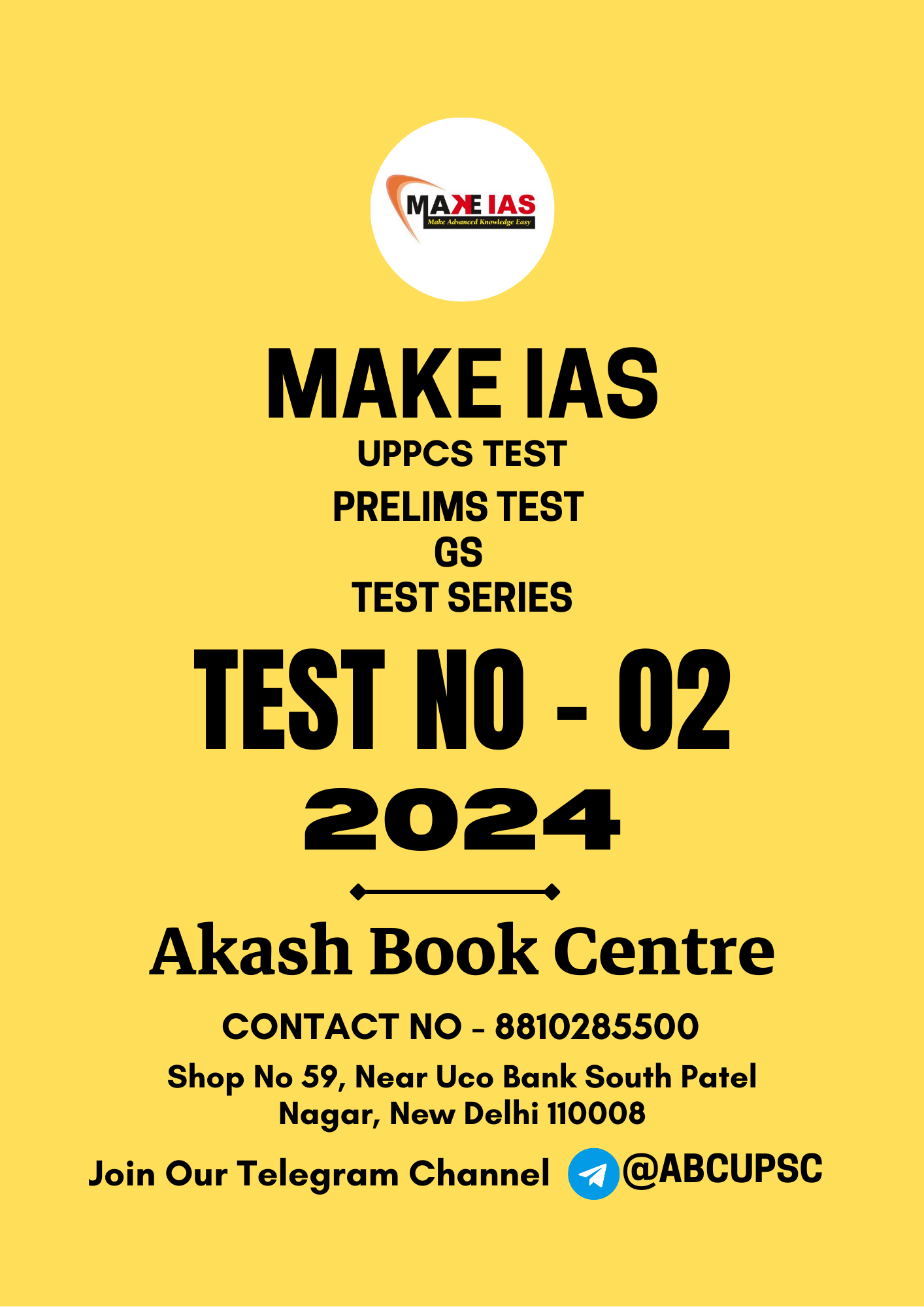 Manufacturer, Exporter, Importer, Supplier, Wholesaler, Retailer, Trader of MAKE IAS UPPCS Prelims Test PT GS [ BILINGUAL ] Test - 02 | 2024 | B&W in New Delhi, Delhi, India.