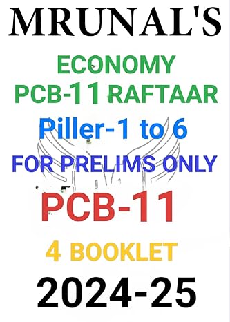 Manufacturer, Exporter, Importer, Supplier, Wholesaler, Retailer, Trader of Mrunal's Sir ( Economy PCB-11 ) For Prelims 2024-25 B&w Printout Complete pillar 1 to 6 in New Delhi, Delhi, India.