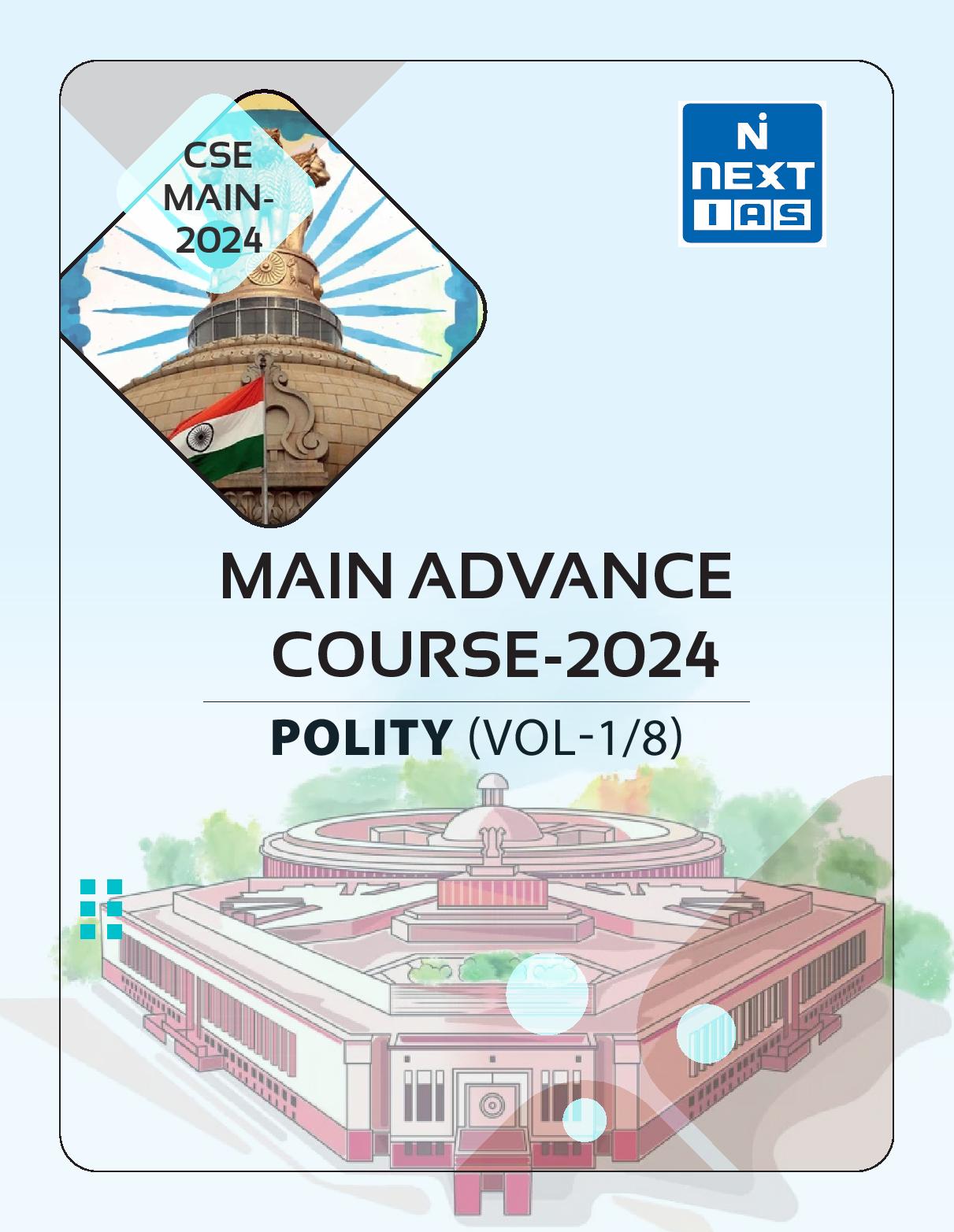 Manufacturer, Exporter, Importer, Supplier, Wholesaler, Retailer, Trader of NEXT IAS MAIN ADVANCE COURCE (POLITY) VOL- 1/8 - 2024 in New Delhi, Delhi, India.