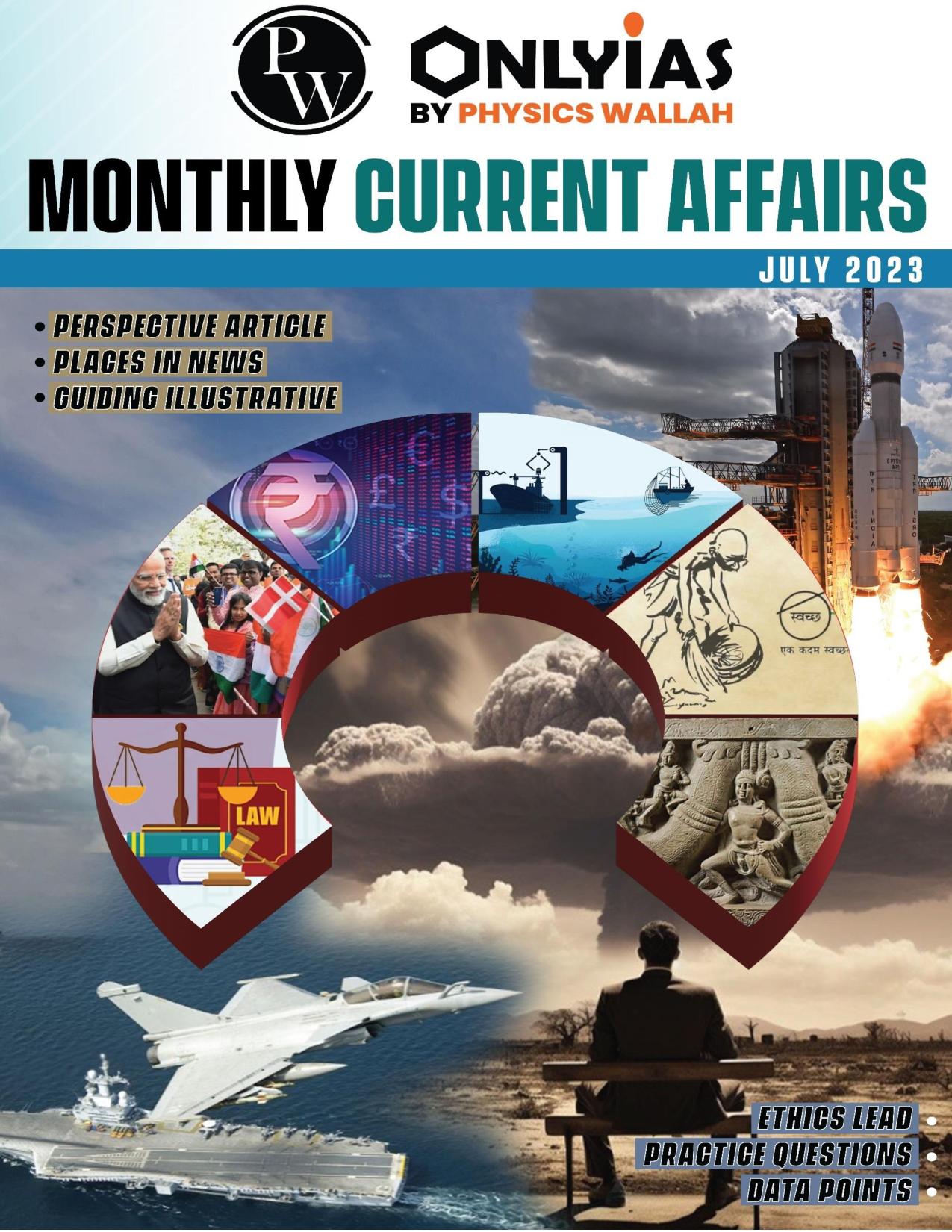 Manufacturer, Exporter, Importer, Supplier, Wholesaler, Retailer, Trader of OnlyIAS Monthly Current Affairs July 2023 English Medium (Black & White) in New Delhi, Delhi, India.