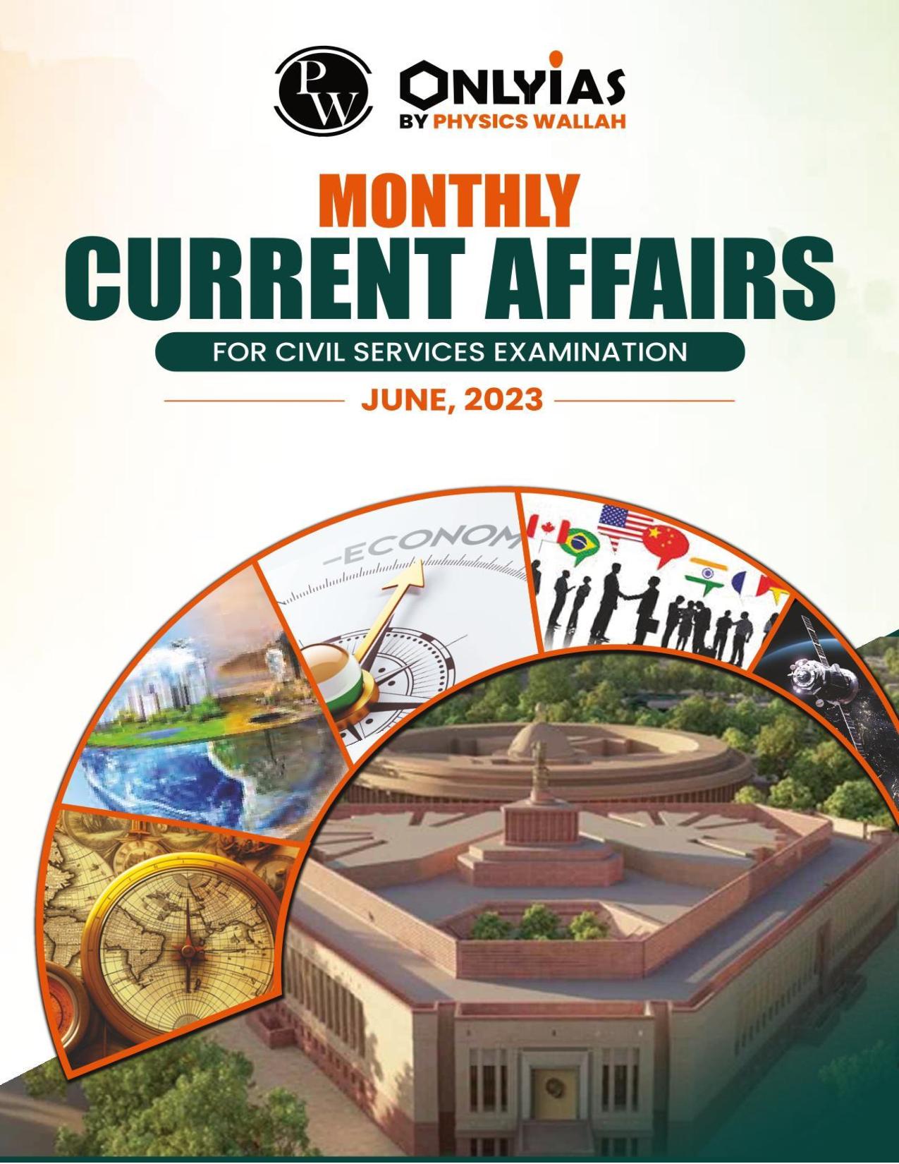 Manufacturer, Exporter, Importer, Supplier, Wholesaler, Retailer, Trader of OnlyIAS Monthly Current Affairs June 2023 English Medium (Black & White) in New Delhi, Delhi, India.