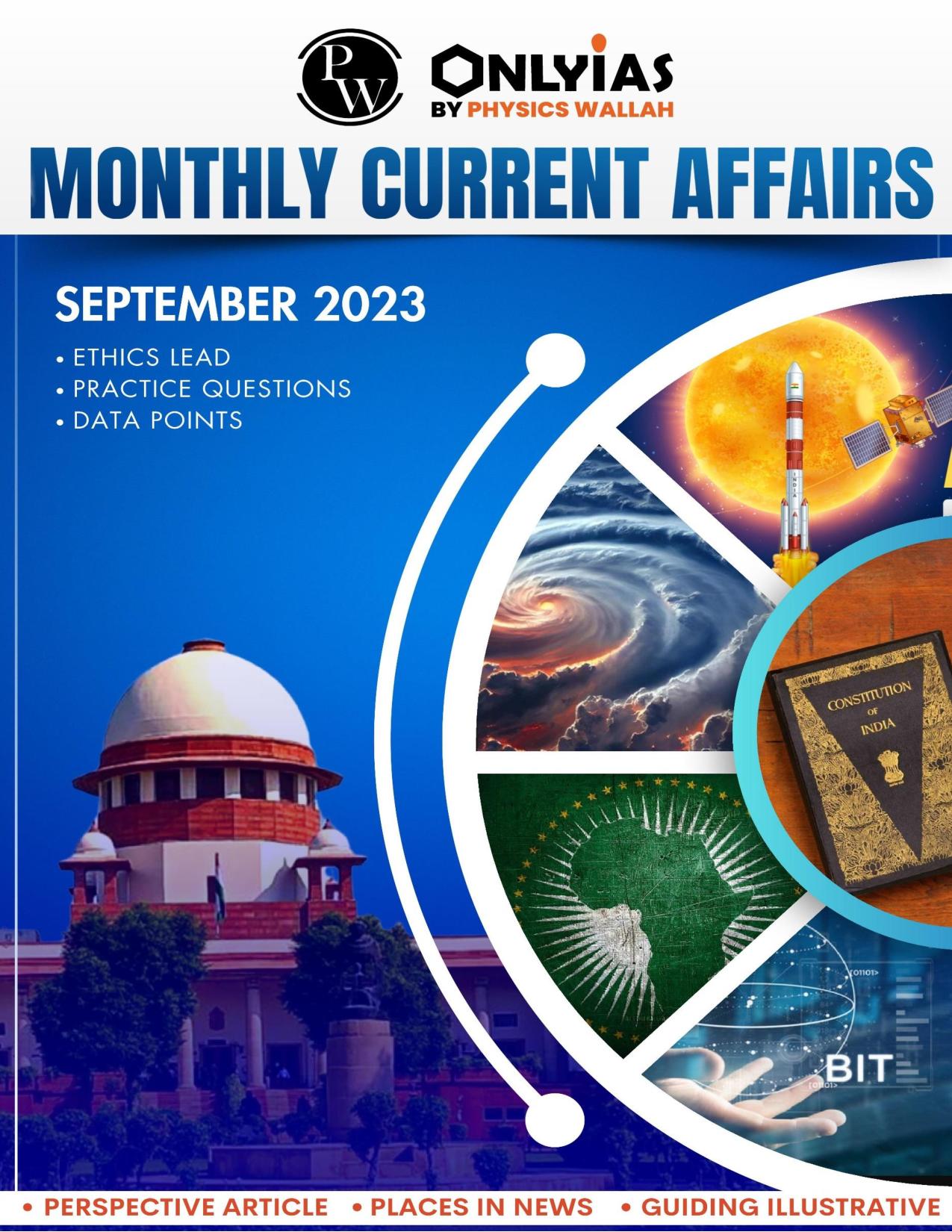 Manufacturer, Exporter, Importer, Supplier, Wholesaler, Retailer, Trader of OnlyIAS Monthaly Current Affairs September 2023 English Medium (Black & White) in New Delhi, Delhi, India.