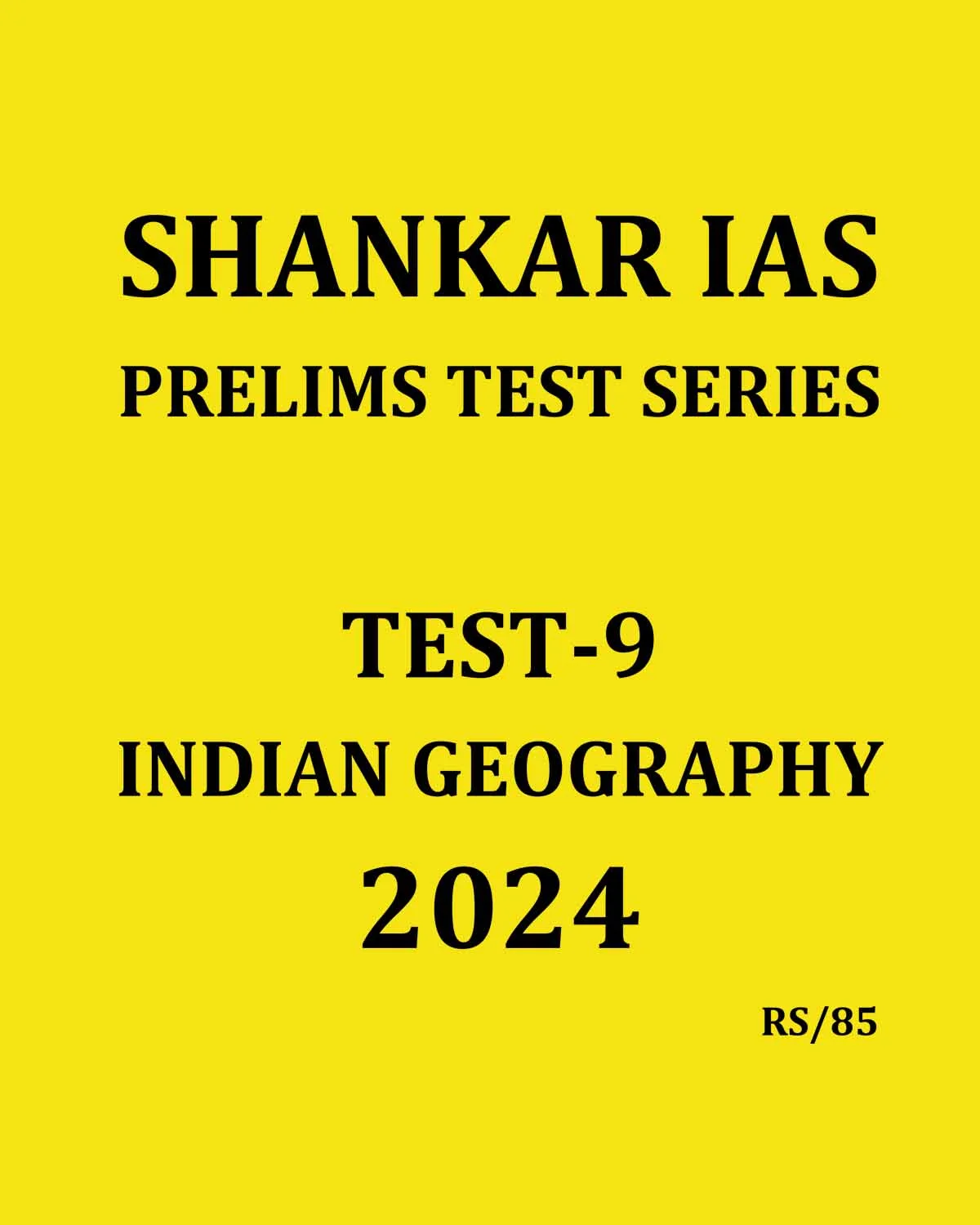 Manufacturer, Exporter, Importer, Supplier, Wholesaler, Retailer, Trader of Shankar IAS Prelims Test Series Test-9 Indian Geography 2024 English Medium (Black & White) in New Delhi, Delhi, India.