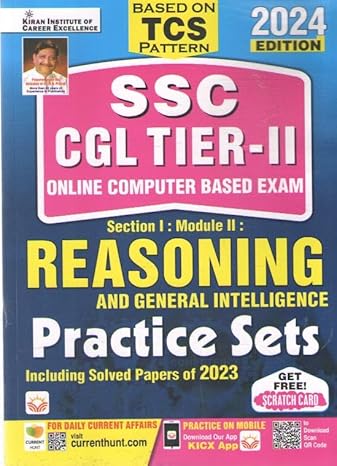 Manufacturer, Exporter, Importer, Supplier, Wholesaler, Retailer, Trader of SSC CGL Tier - II Online Exam Reasoning & General Intelligence Practice Sets 2024 Edition in New Delhi, Delhi, India.