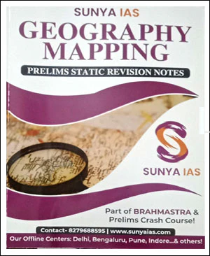 Manufacturer, Exporter, Importer, Supplier, Wholesaler, Retailer, Trader of SUNYA IAS Geography Mapping Prelims Static Revision Notes[English Medium] in New Delhi, Delhi, India.