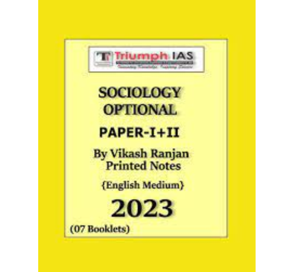 Manufacturer, Exporter, Importer, Supplier, Wholesaler, Retailer, Trader of Triumph Ias Sociology Optional By Vikash Ranjan Printed Notes English Medium in New Delhi, Delhi, India.