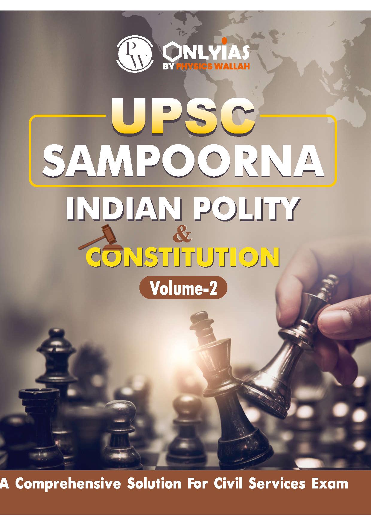 Manufacturer, Exporter, Importer, Supplier, Wholesaler, Retailer, Trader of UPSC SAMPOORNA INDIAN POLITY & CONSTITUION Volume -2 2023 ( A Comprehensive solution for civil services exam) English Medium (BLACK & WHITE) in New Delhi, Delhi, India.