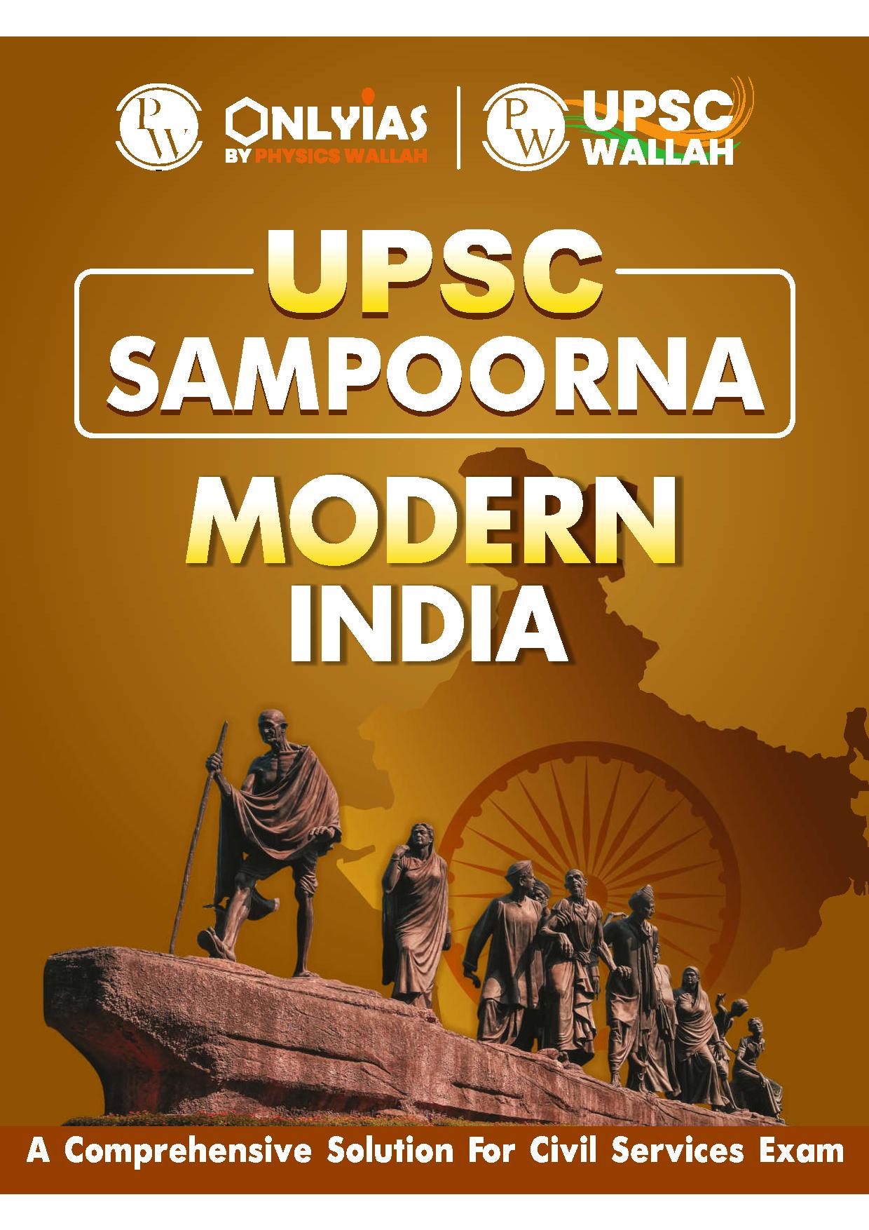 Manufacturer, Exporter, Importer, Supplier, Wholesaler, Retailer, Trader of UPSC SAMPOORNA MODERN INDIAN 2023 ( A Comprensive solition for civil services exam) English Medium (BLACK & WHITE) in New Delhi, Delhi, India.