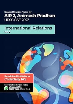 Manufacturer, Exporter, Importer, Supplier, Wholesaler, Retailer, Trader of Upsc Topper Animesh Pradhan Air-2 Upsc Cse-2023 Gs 2 Notes International Relations Handwritten Notes English medium in New Delhi, Delhi, India.