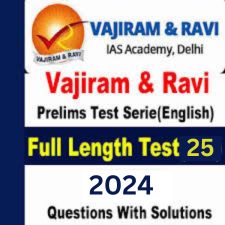 Manufacturer, Exporter, Importer, Supplier, Wholesaler, Retailer, Trader of VAJIRAM & RAVI 2024 TEST -25 FULL LENGTH {R5535} 2024 FINAL ENGLISH {BLACK AND WHITE} in New Delhi, Delhi, India.