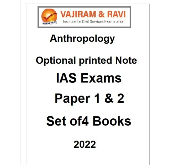 Manufacturer, Exporter, Importer, Supplier, Wholesaler, Retailer, Trader of Vajiram & Ravi ANTHROPOLOGY Optional (VOL-1) 2022 in New Delhi, Delhi, India.