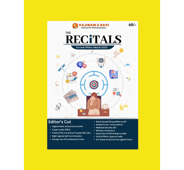 Manufacturer, Exporter, Importer, Supplier, Wholesaler, Retailer, Trader of Vajiram & Ravi The Recitals Current Affairs March 2023 English Medium (Black & White) in New Delhi, Delhi, India.