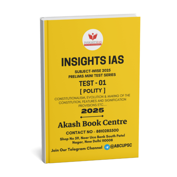 Insights IAS ( COMBO ) UPSC Prelims Test – 1 To 31 | English | B&W