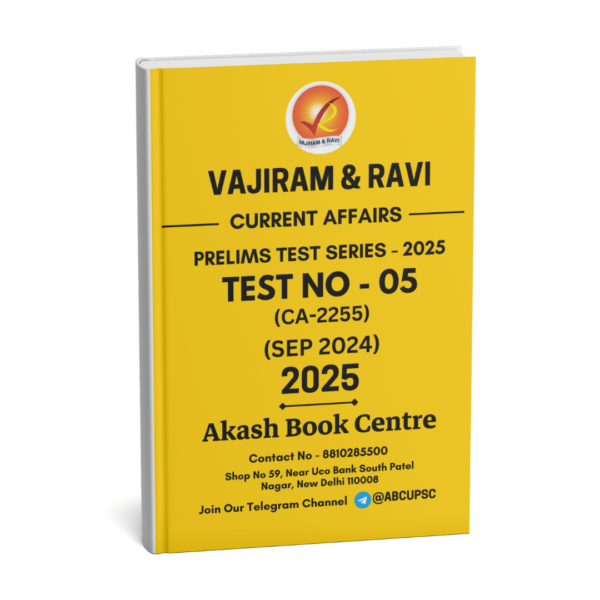 Vajiram & Ravi Current Affairs Test – 01 To 09 | English | B&W