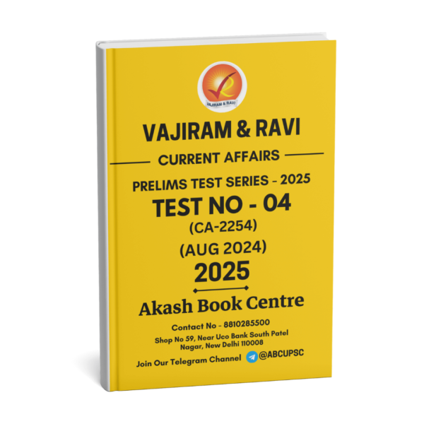 Vajiram & Ravi Current Affairs Test – 01 To 09 | English | B&W