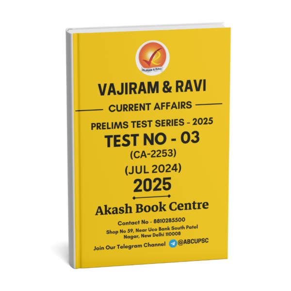 Vajiram & Ravi Current Affairs Test – 01 To 09 | English | B&W