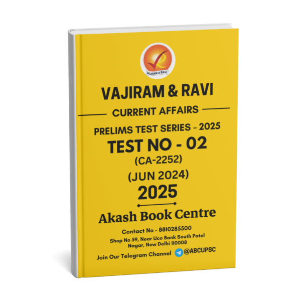 Vajiram & Ravi Current Affairs Test – 01 To 09 | English | B&W