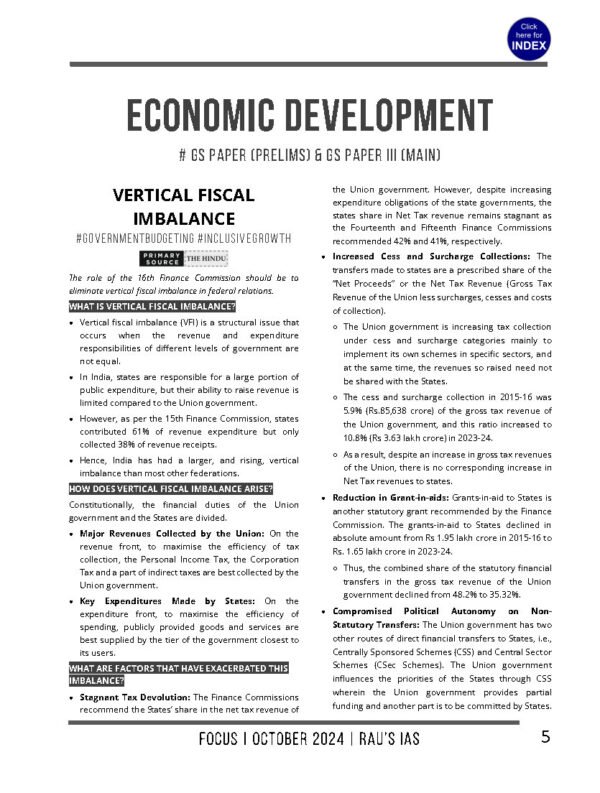 Rau'S IAS Monthly Current Affairs October English 2024 | B&W - Image 3