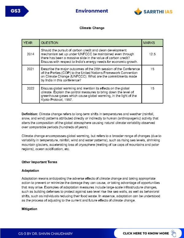 Sarrthi IAS (UPSC CSE 2024/25) [GS - 3 Mains Module] Environment |B&W| - Image 3