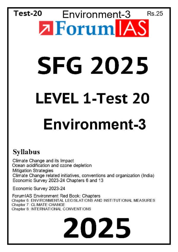 Forum IAS (SFG 2025 [ Level 1 - Test 20 ] Environment - 3) |B&W - Image 2