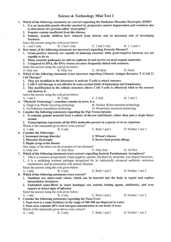 Insights IAS UPSC Prelims Mini Test Series  - 24 ENGLISH 2025 |B&W| - Image 2