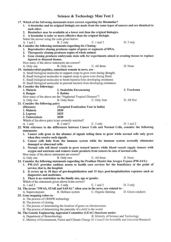 Insights IAS UPSC Prelims Mini Test Series  - 24 ENGLISH 2025 |B&W| - Image 3