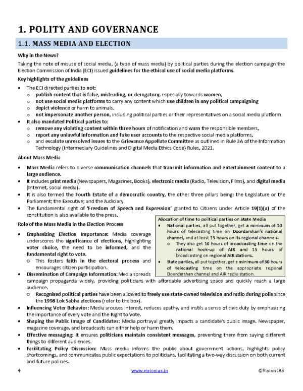 Vision  IAS Monthly Current Affairs May English 2024 | B&W - Image 3