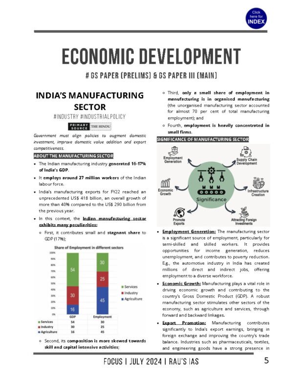 Rau'S IAS Monthly Current Affairs July English 2024 | B&W - Image 3