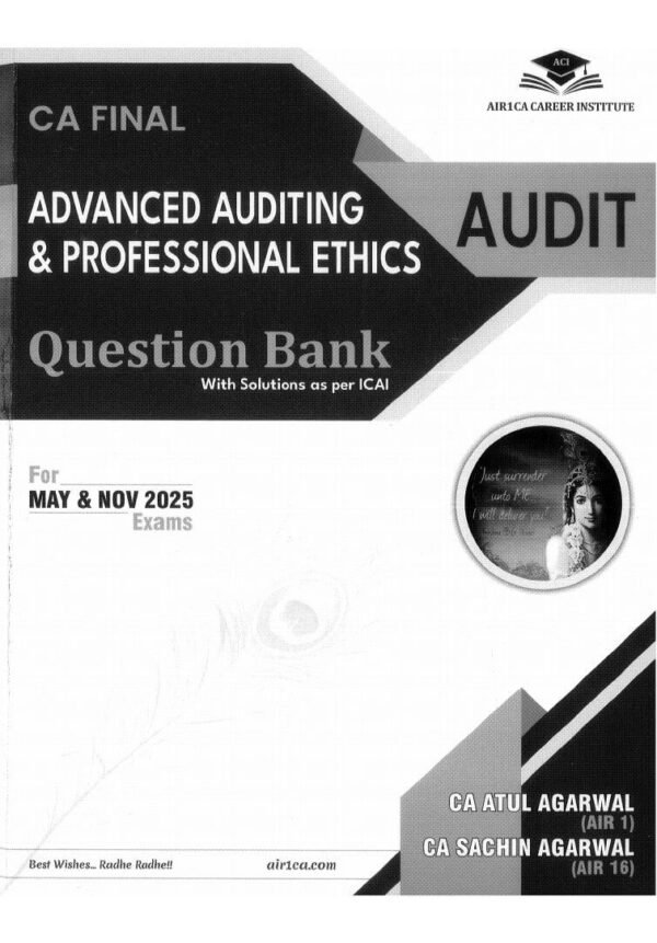 Africa Career Institute ( CA Final {Advanced Auditing & Professional Ethics} |B&W| - Image 2