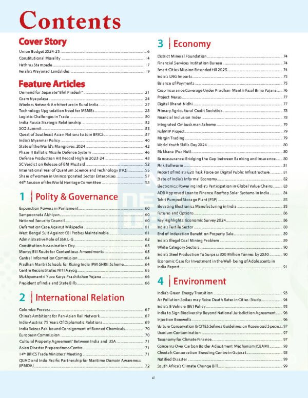 Next IAS Monthly Current Affairs August English 2024 | B&W - Image 2