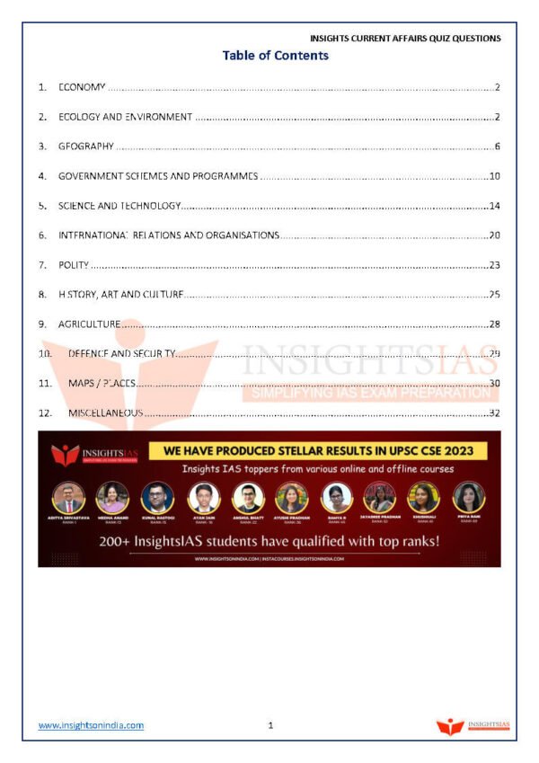 Insights IAS (Current Affairs Quiz Questions) [December] 2025 |B&W - Image 3