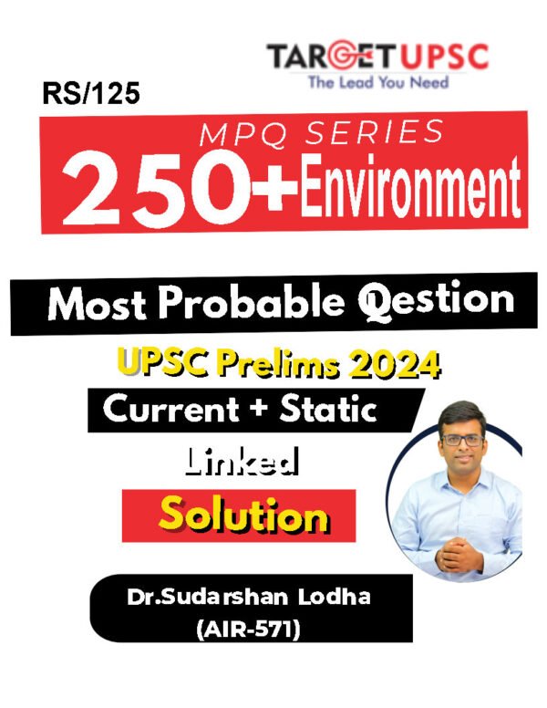 Target UPSC (MPQ Series 250+ Environment) [UPSC Prelims 2024] Current + Static |B&W - Image 2