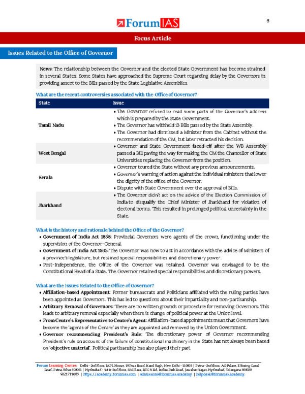 Forum IAS EPIC Monthly Current Affairs January English 2024 | B&W - Image 3