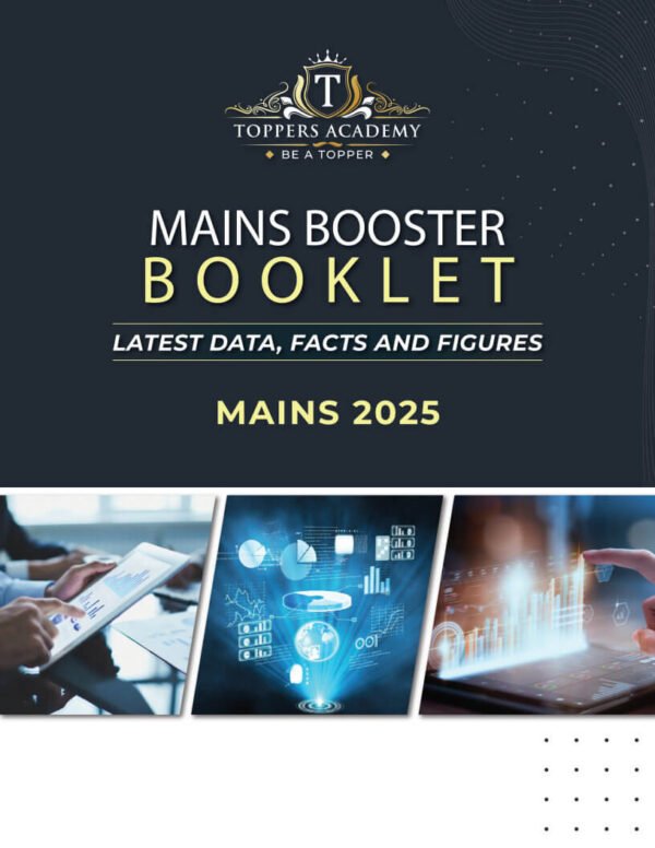 Toppers Academy (Mains Booster Booklet) Latest Data, Facts & Figures 2025 | English |B&W - Image 2