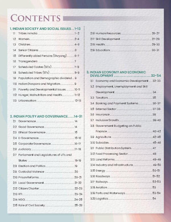 Toppers Academy (Mains Booster Booklet) Latest Data, Facts & Figures 2025 | English |B&W - Image 3