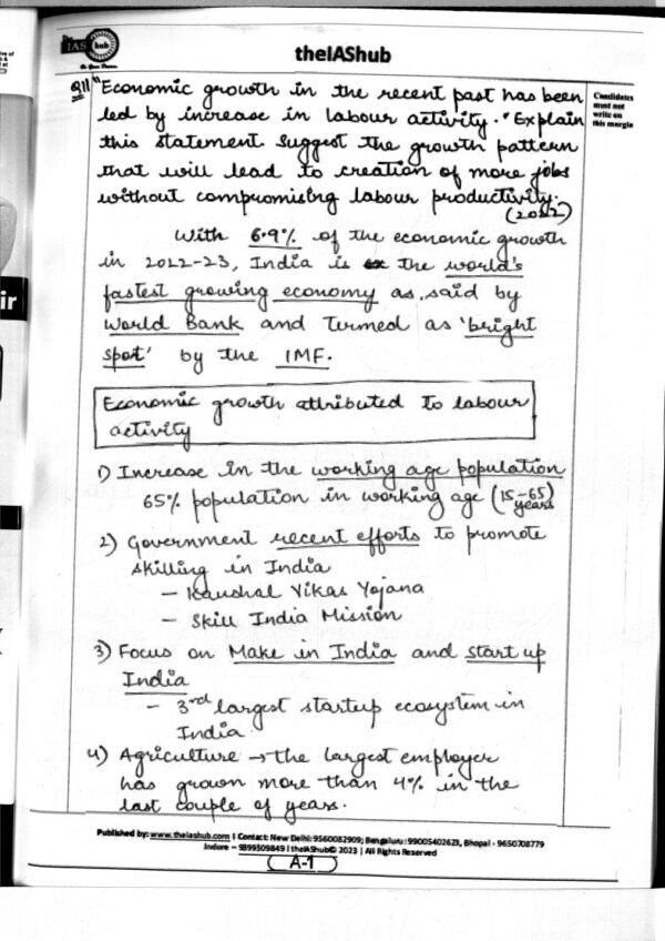 TheIASHub (Toppers Handwritten UPSC PYQ Answers) (GS Paper 3 [Till 2022] |B&W| - Image 4