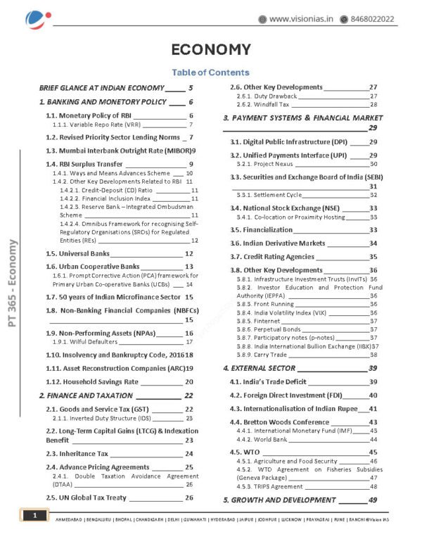 Vision IAS ( Economics ) [ April 2024 to October 2024 (PT 365)] |B&W| - Image 3