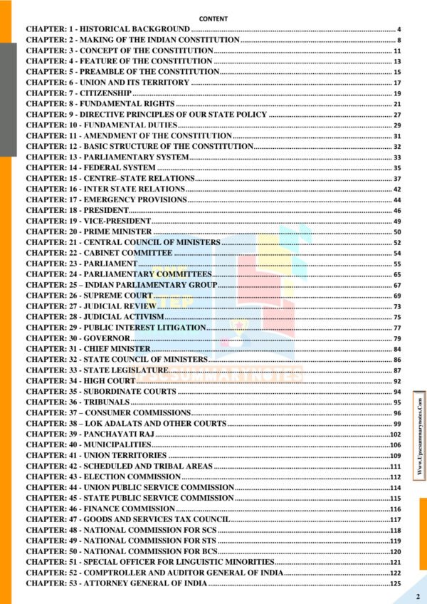 UPSC Summary Notes 7th Revised ( Indian Polity) M.Laxmikanth |B&W - Image 3