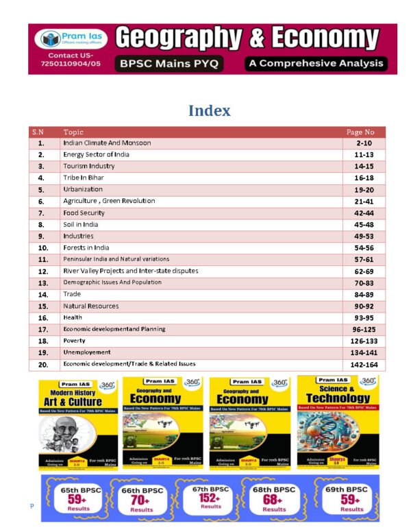 Pram IAS (Geography & Economics) [BPSC Mains Solved Previous Year Question] {(69th BPSC)} |B&W| - Image 3