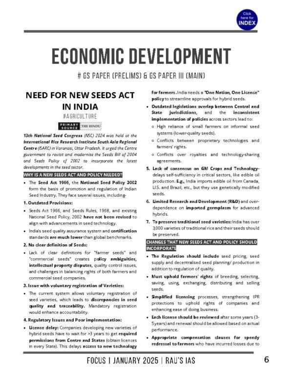 Rau'S IAS (Civil Services Examination) [ Focus Monthly Notes - January 2025 ] |B&W - Image 4