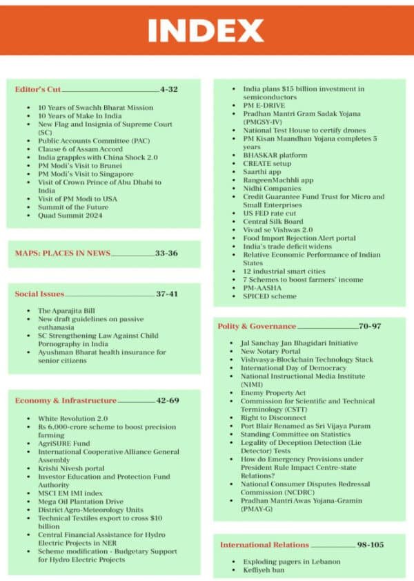 Vajiram & Ravi Current Affairs September 2024 English | B&W - Image 2