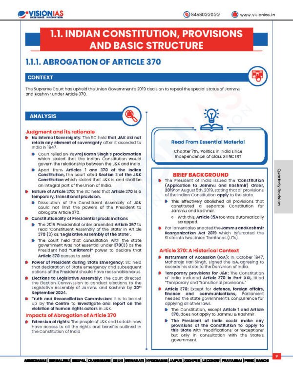 Vision IAS ( Current Affairs Quarterly Revision {December 2023 To February 2024 } ) English |B&W - Image 4