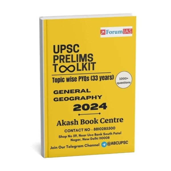 Forum IAS UPSC Prelims Toolkit PYQ  General Geography  l 2024 English | B&W