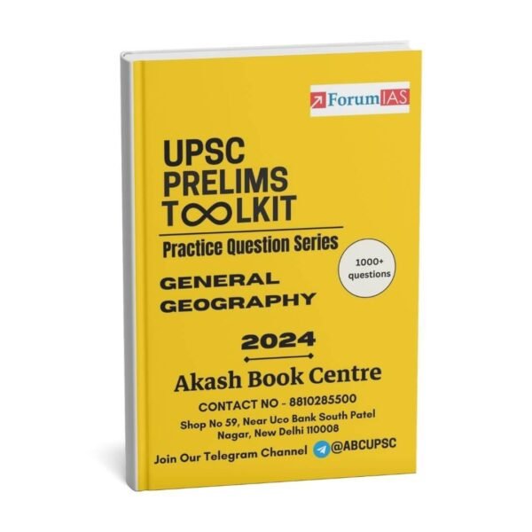 Forum IAS UPSC Prelims Toolkit Practice General Geography 2024 English | B&W