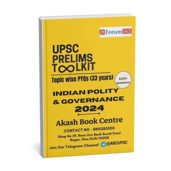 Forum IAS UPSC Prelims Toolkit Practice Indian Polity & Governance l 2024 English | B&W