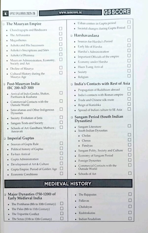GS Score (UPSC Syllabus Explained Micro Topics Listing Pre Cum Mains) [IAS 2025-2026] |B&W| - Image 2