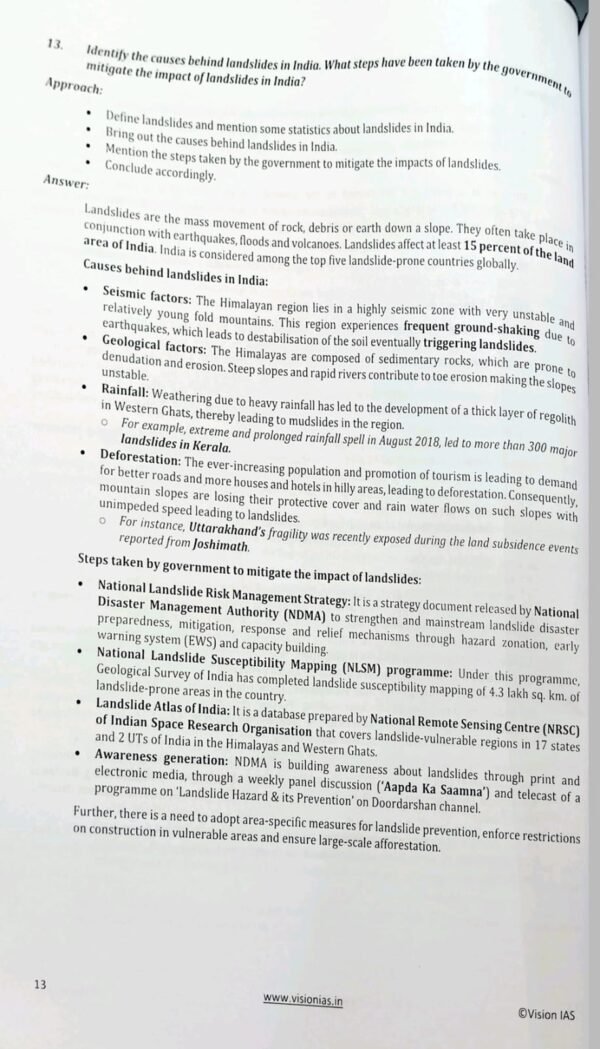 Vision IAS (General Studies Mains Test Series) [Test - 06 To 10] |B&W| - Image 3