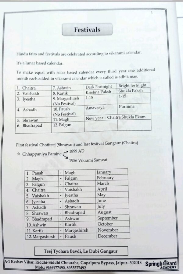 Springboard RAS Prelims 2024-2025 [Art and Culture of Rajasthan] |B&W| - Image 2