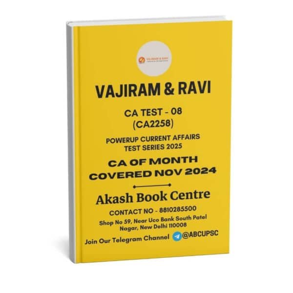 Vajiram & Ravi Current Affairs Test – 01 To 09 | English | B&W